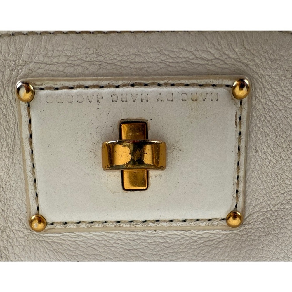 Marc by Marc Jacobs White Flap Crossbody Hobo - Picture 8 of 11